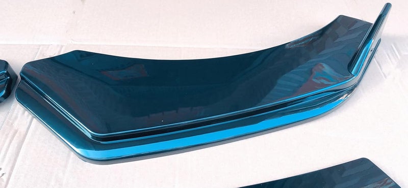 Propartauto Universal Front Bumper Lip Body Kit Spoiler with Strut Rod Tie Support Bars 8"-11" - Image 5